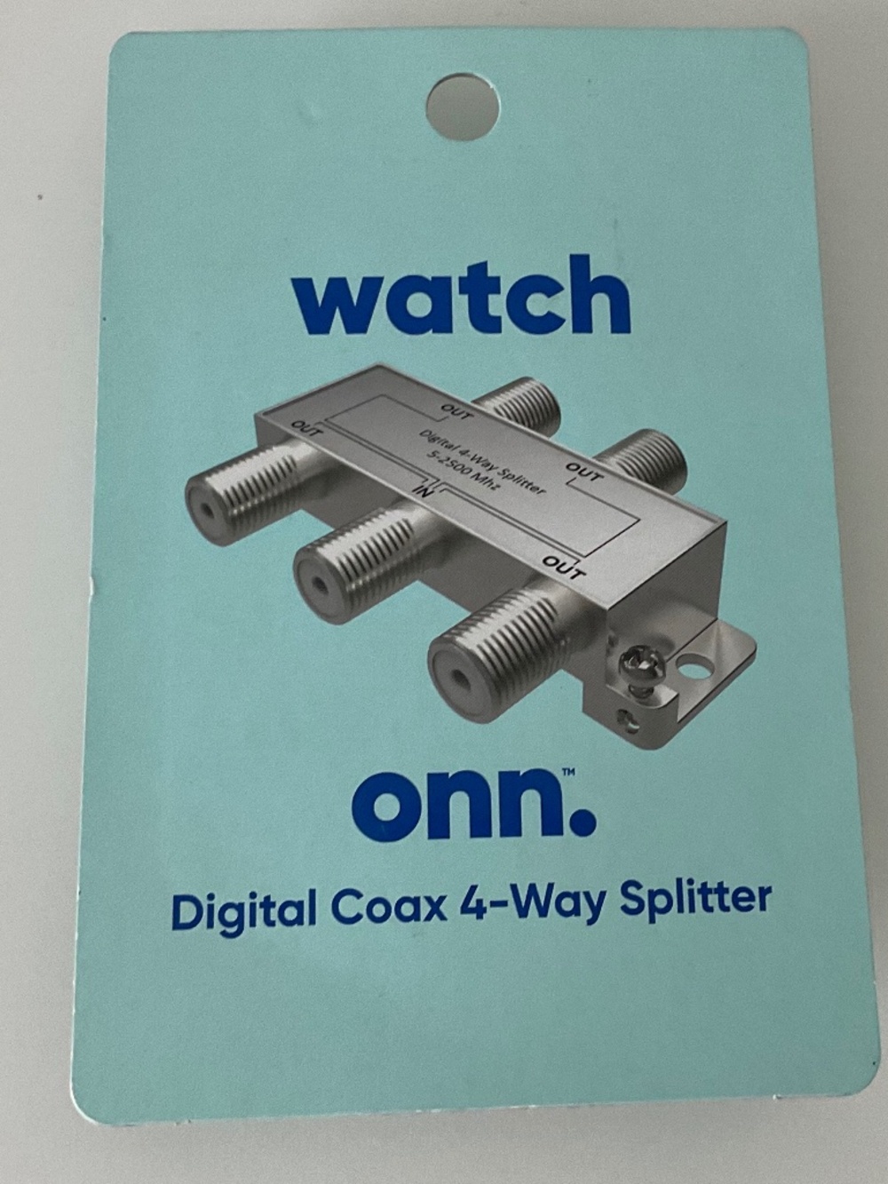 Onn Digital Coax 4-Way Splitter